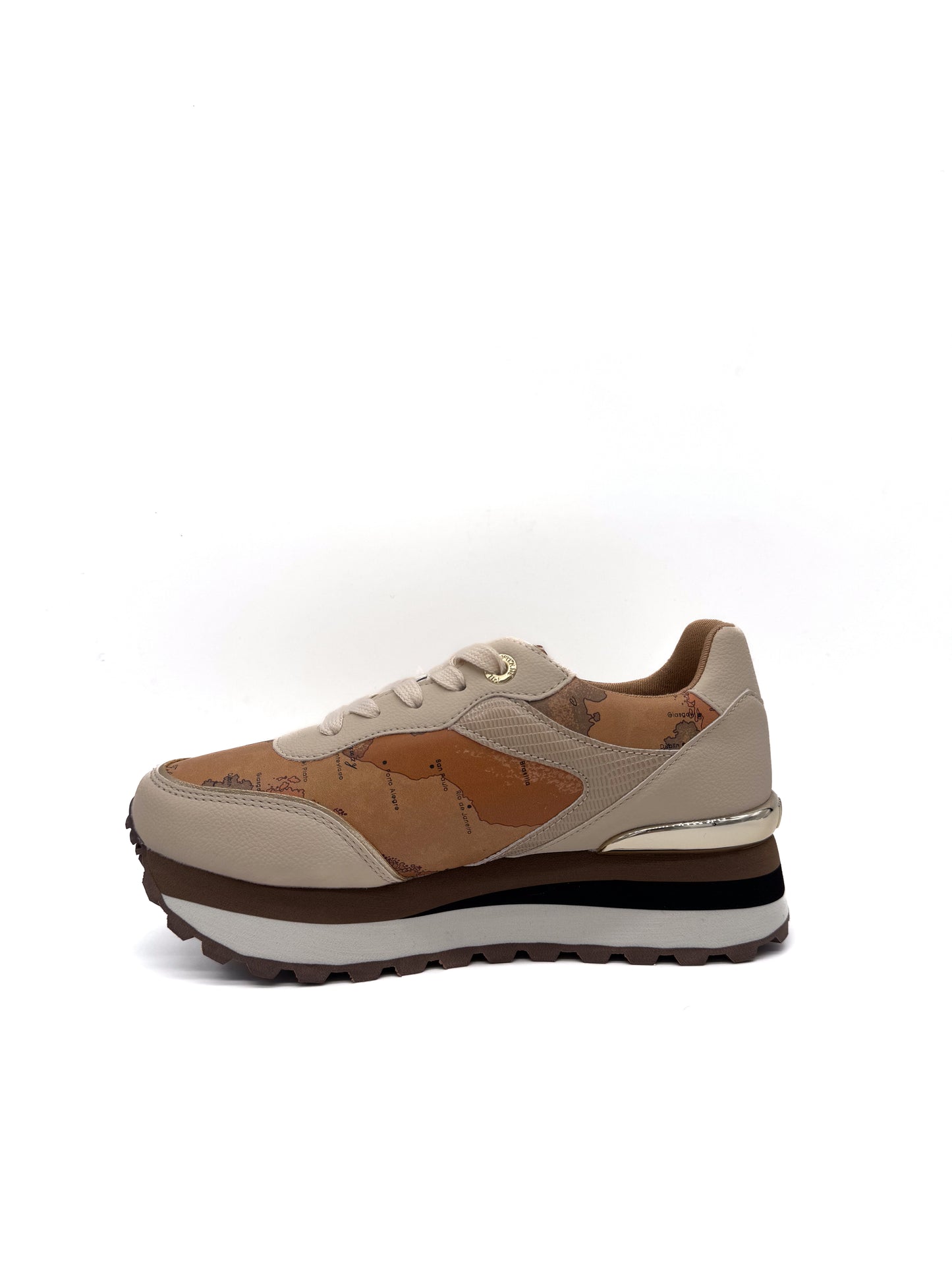 Sneaker platform Beige/Geo prima classe