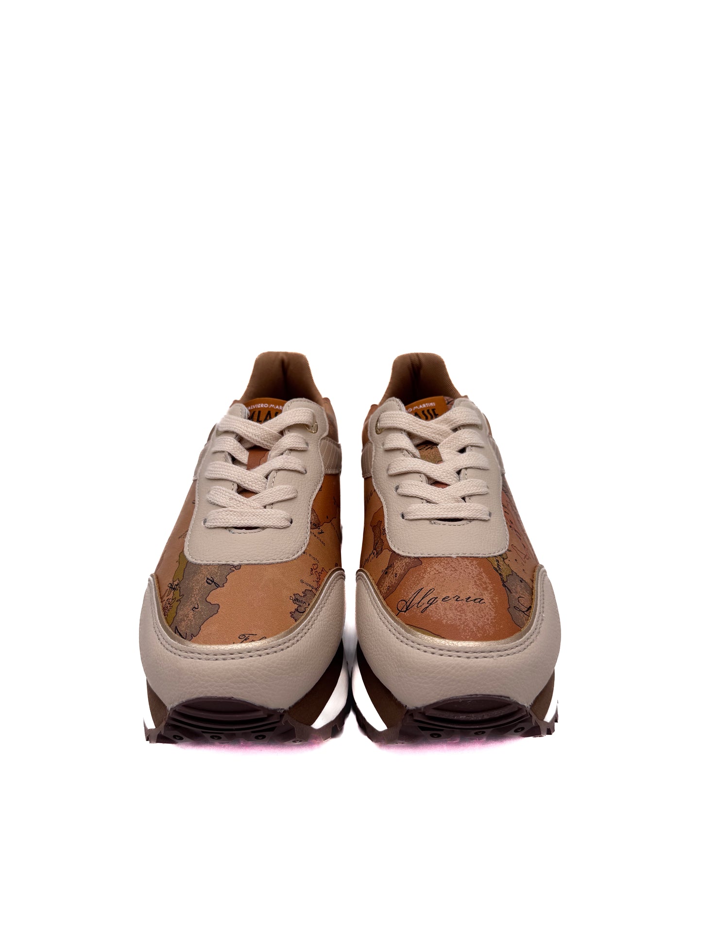 Sneaker platform Beige/Geo prima classe