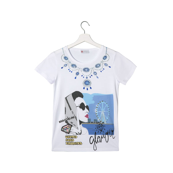 T-SHIRT BRACCIALINI CARTOLINE